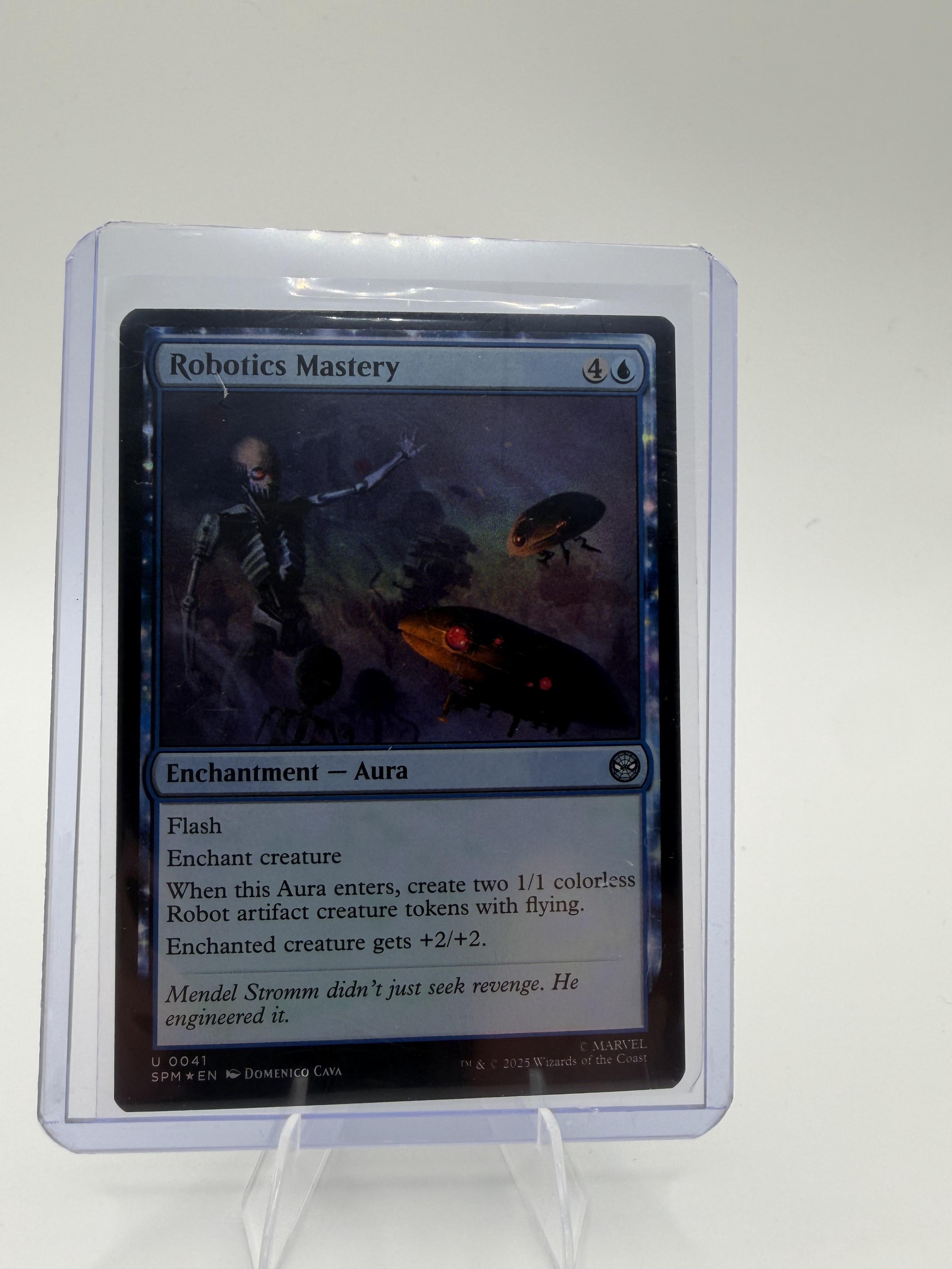 Magic Marvel's Spider-Man Robotics Mastery Card Uncommon #41 Foil