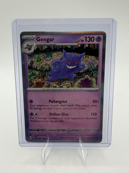 Gengar 094/165 Rare Holofoil Scarlet & Violet 151 Pokemon Card NM