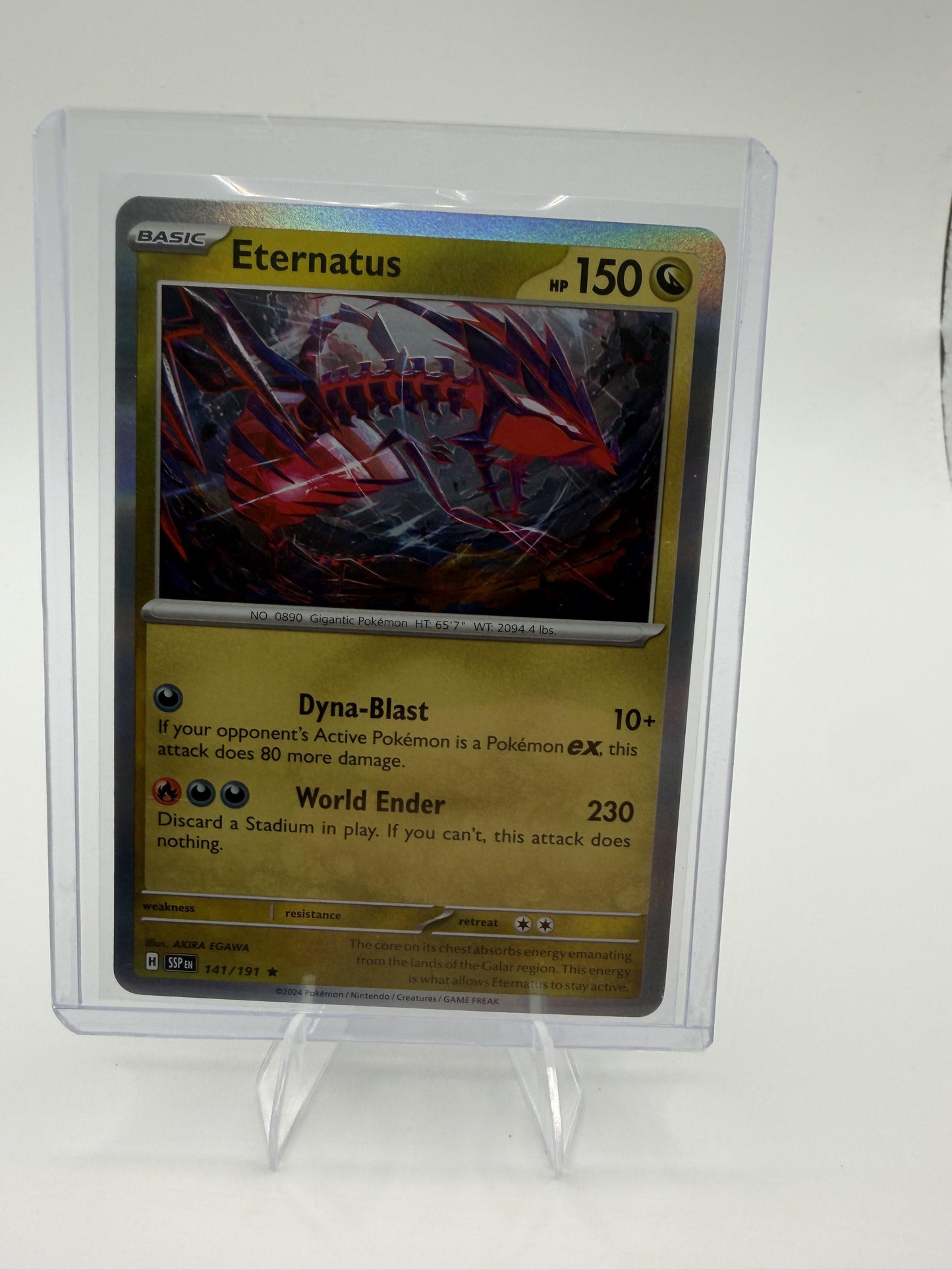 Eternatus 141/191 Reverse Holo Rare Surging Sparks Pokemon Card NM