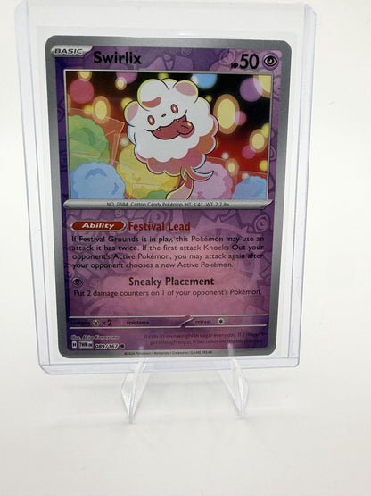 Swirlix 089/167 Reverse Holo Twilight Masquerade Pokemon Card NM 2024 SV06
