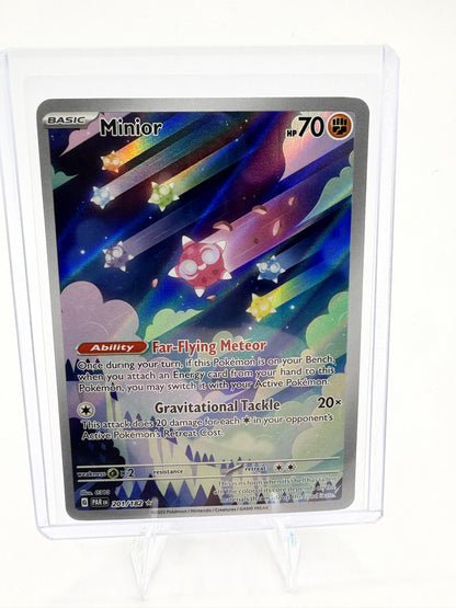 Minior 201/182 Illustration Rare Full Art Paradox Rift Pokemon NM 2023