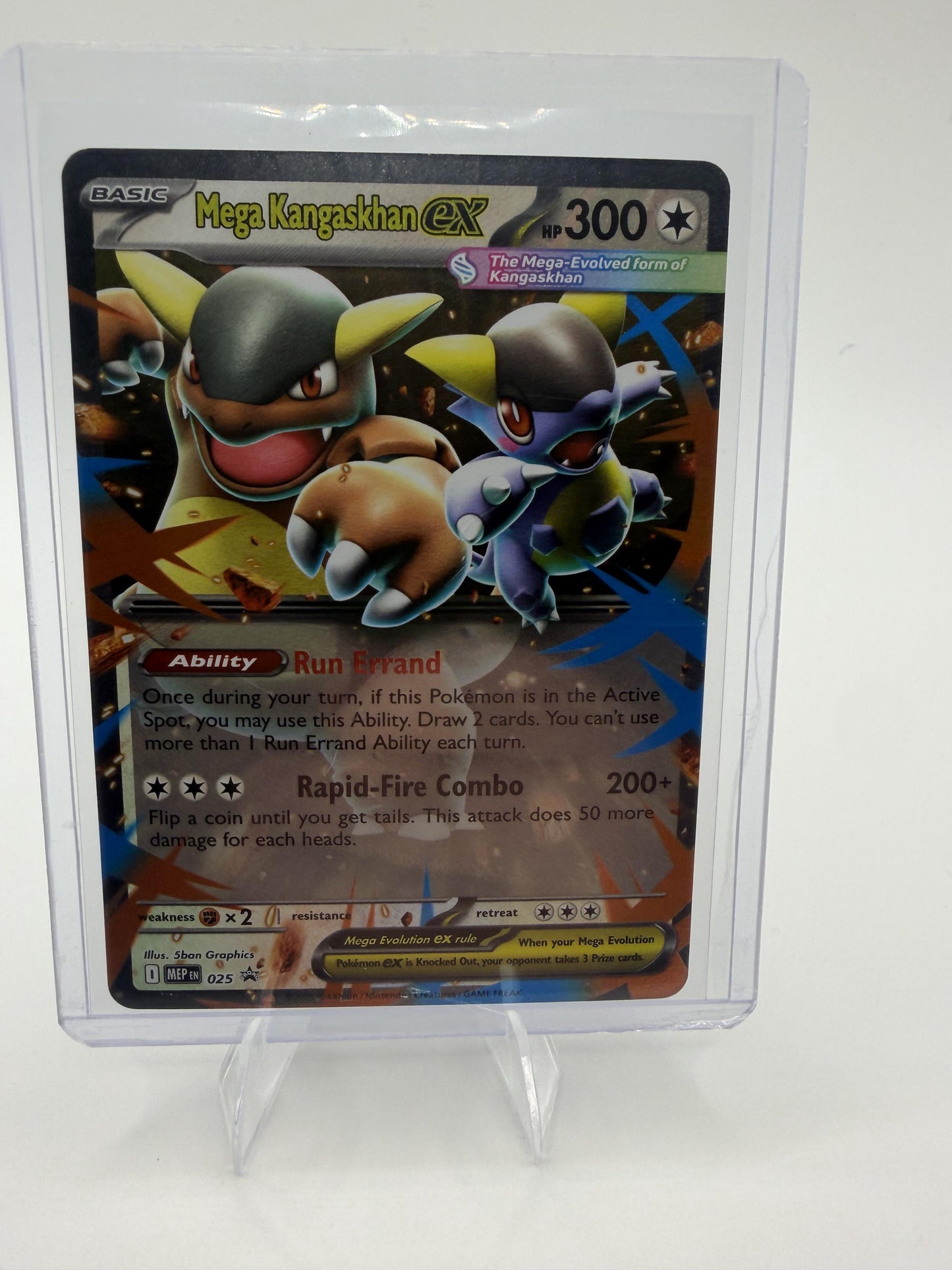 Mega Kangaskhan ex 025 MEP Black Star Promo Mega Evolution Holo Pokemon Card NM