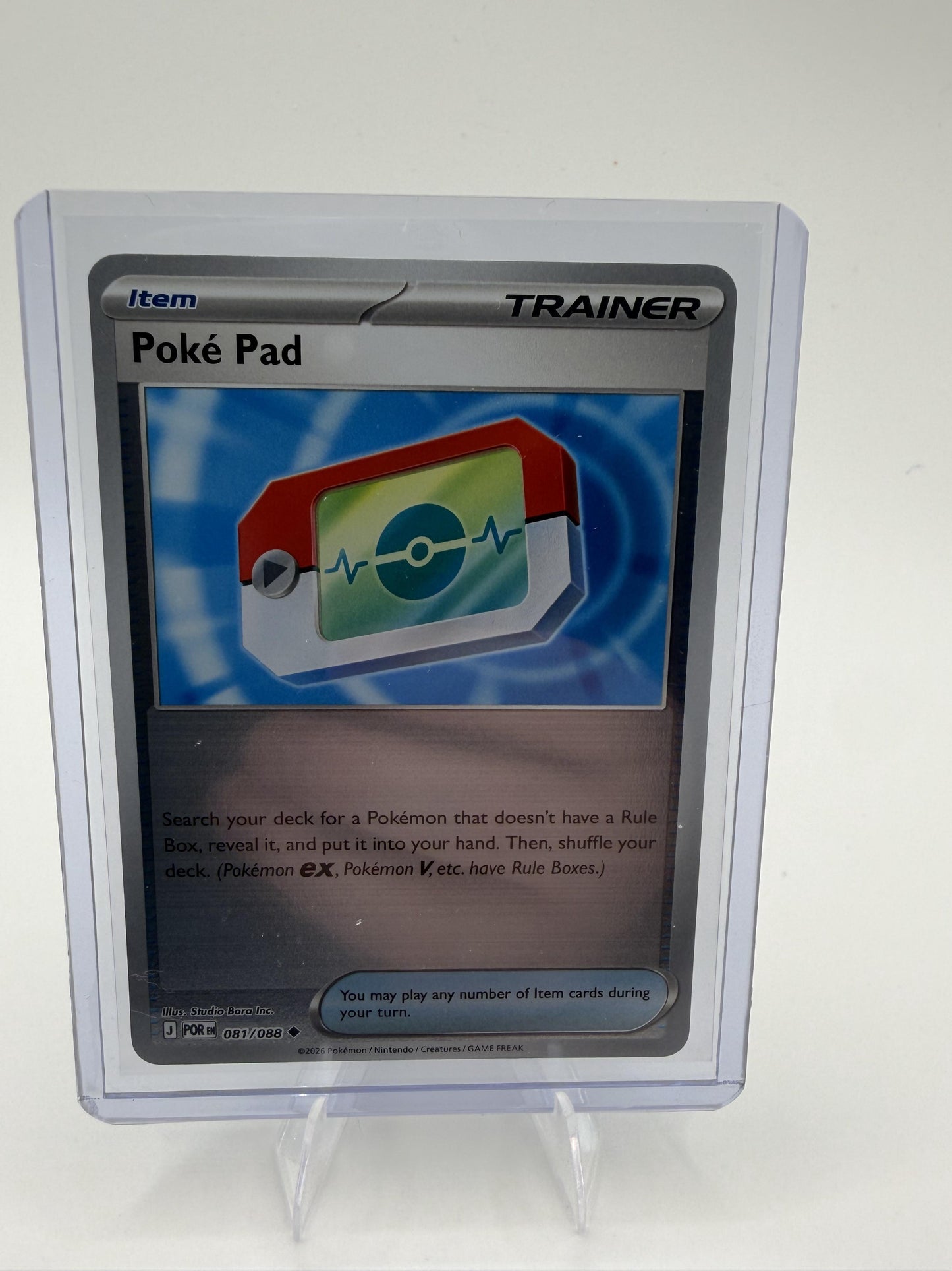 Poke Pad 081/088 Perfect Order Pokemon Trainer Item Card NM 2026
