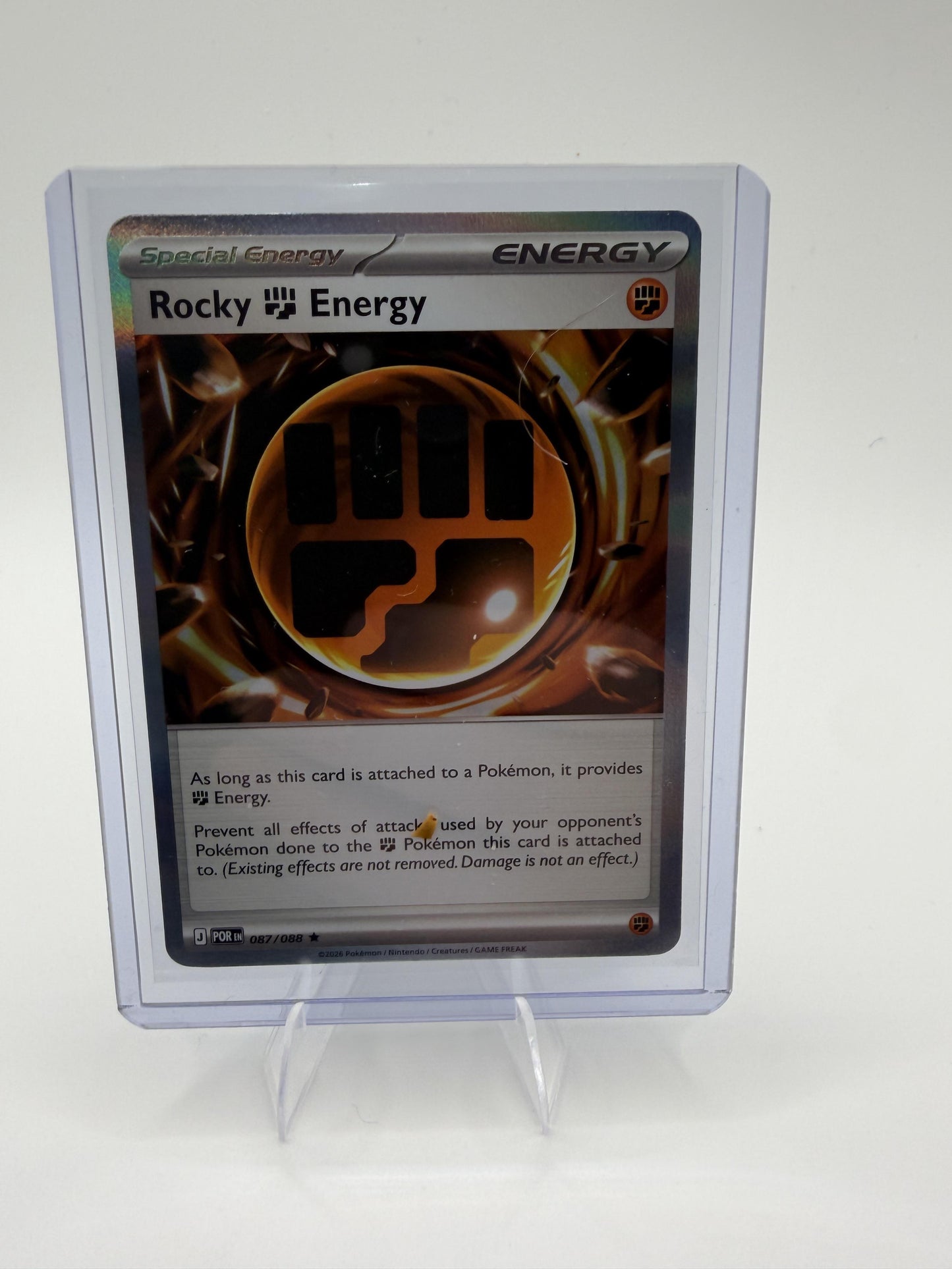 Rocky Fighting Energy 087/088 Rare Holo Perfect Order Special Energy Pokemon NM