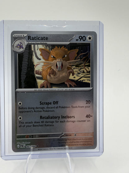 Raticate 061/088 Perfect Order Pokemon Card NM 2026 Scarlet & Violet