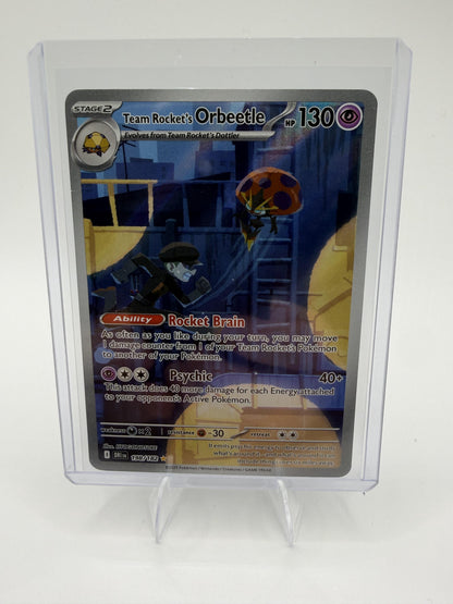 Pokemon SV10: Destined Rivals Team Rocket's Orbeetle Card Holo #198/182