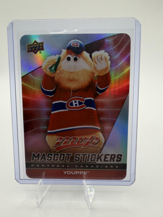 2025-26 Upper Deck MVP Youppi Card Mascot Stickers Montreal Canadiens #MS-14