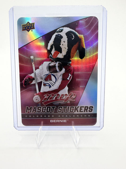 2025-26 Upper Deck MVP Bernie the St. Bernard Card Mascot Stickers Colorado