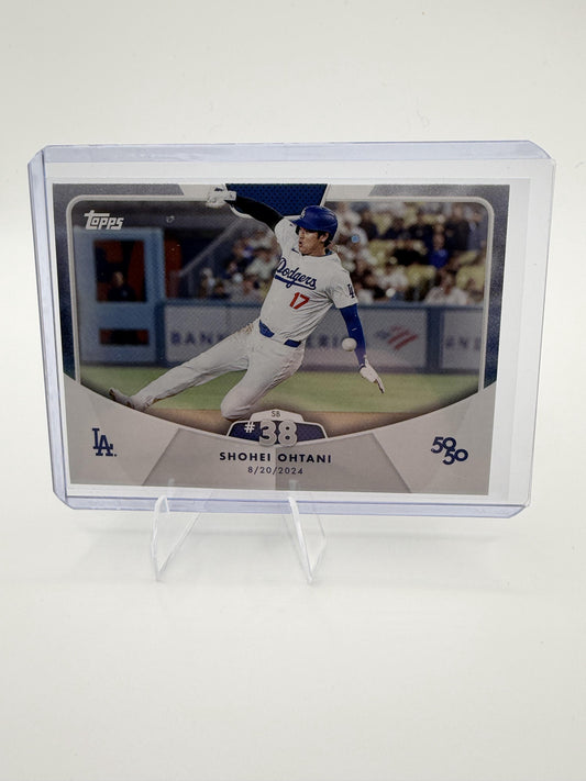 Shohei Ohtani 2024 Topps 50/50 Card #77 Stolen Base #38 Dodgers 8/20/2024