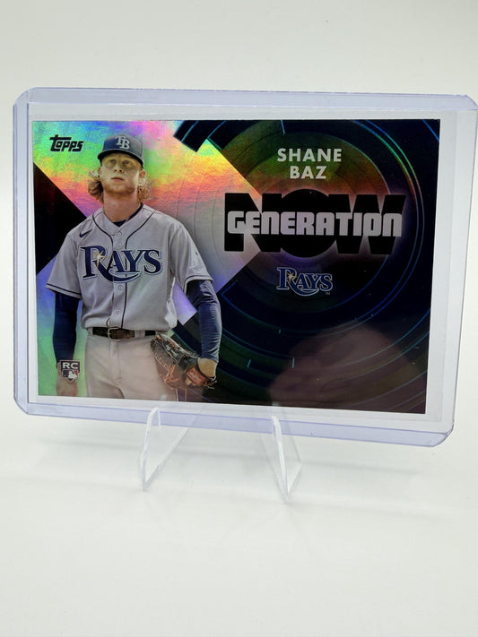 2022 Topps Shane Baz Card Generation Now Tampa Bay Rays #GN-53