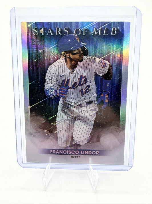 2022 Topps Francisco Lindor Card Stars of MLB New York Mets #SMLB-31