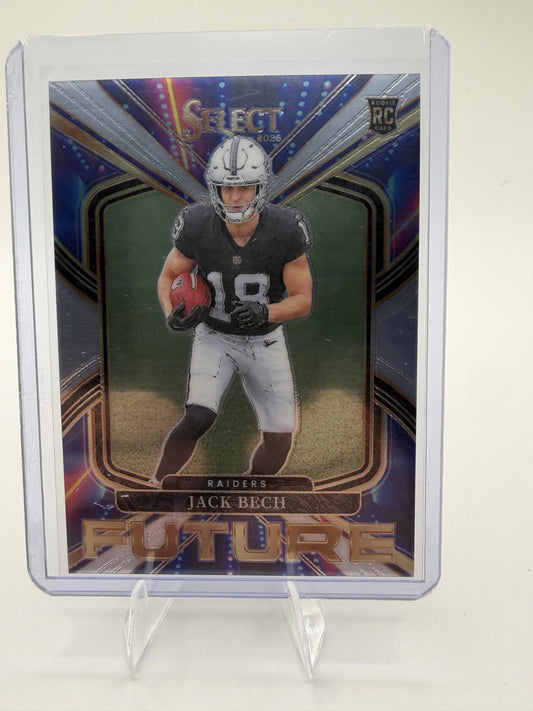 2025 Panini Select Jack Bech Card Select Future Las Vegas Raiders #12