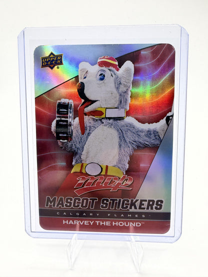 2025-26 Upper Deck MVP Harvey the Hound Card Mascot Stickers  Flames