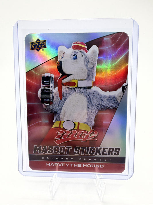 2025-26 Upper Deck MVP Harvey the Hound Card Mascot Stickers  Flames