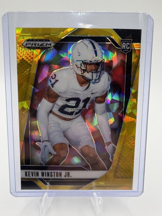 2025 Panini Prizm Draft Picks Kevin Winston Jr. Card Prizms Gold Ice Penn State