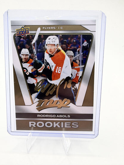 2025-26 Upper Deck MVP Rodrigo Abols Card Gold Script Philadelphia Flyers #230
