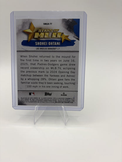 2025 Topps Update Shohei Ohtani Card Stars of MLB Los Angeles Dodgers #SMLB-77