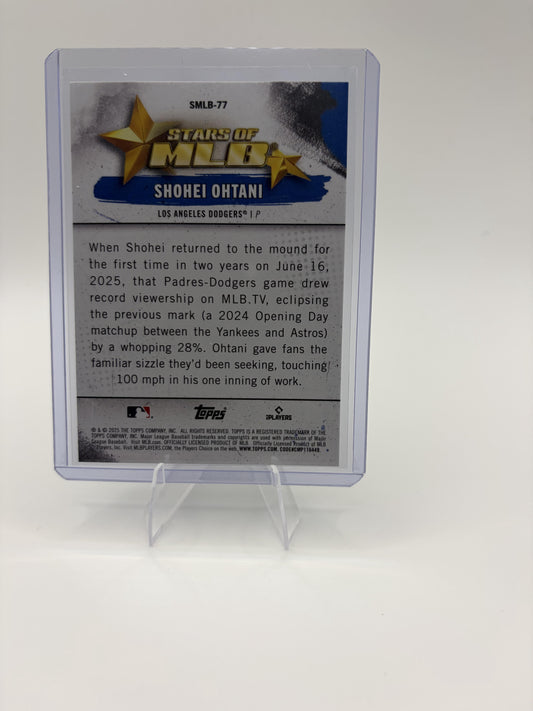 2025 Topps Update Shohei Ohtani Card Stars of MLB Los Angeles Dodgers #SMLB-77
