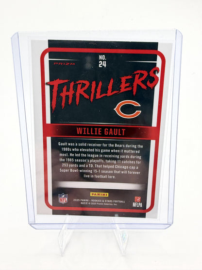 2025 Panini Rookies & Stars Willie Gault Card Thrillers Silver Chicago Bears #24