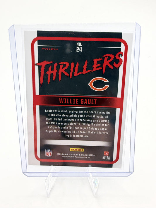 2025 Panini Rookies & Stars Willie Gault Card Thrillers Silver Chicago Bears #24