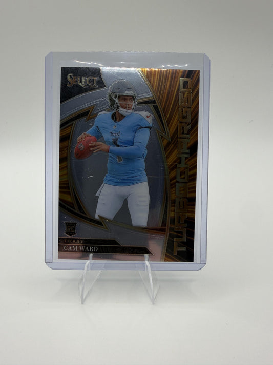 2025 Panini Select Cam Ward Card Turbocharged Tennessee Titans #23