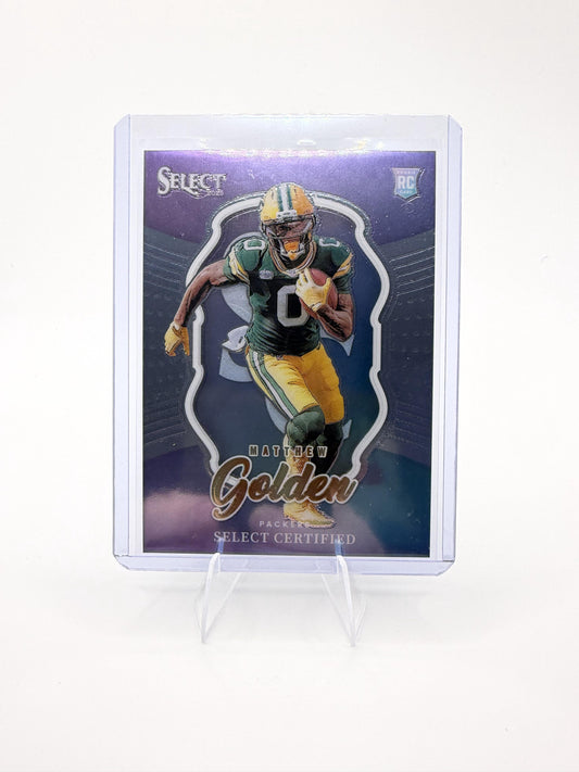 2025 Panini Select Matthew Golden Card Select Certified Rookies  Packers