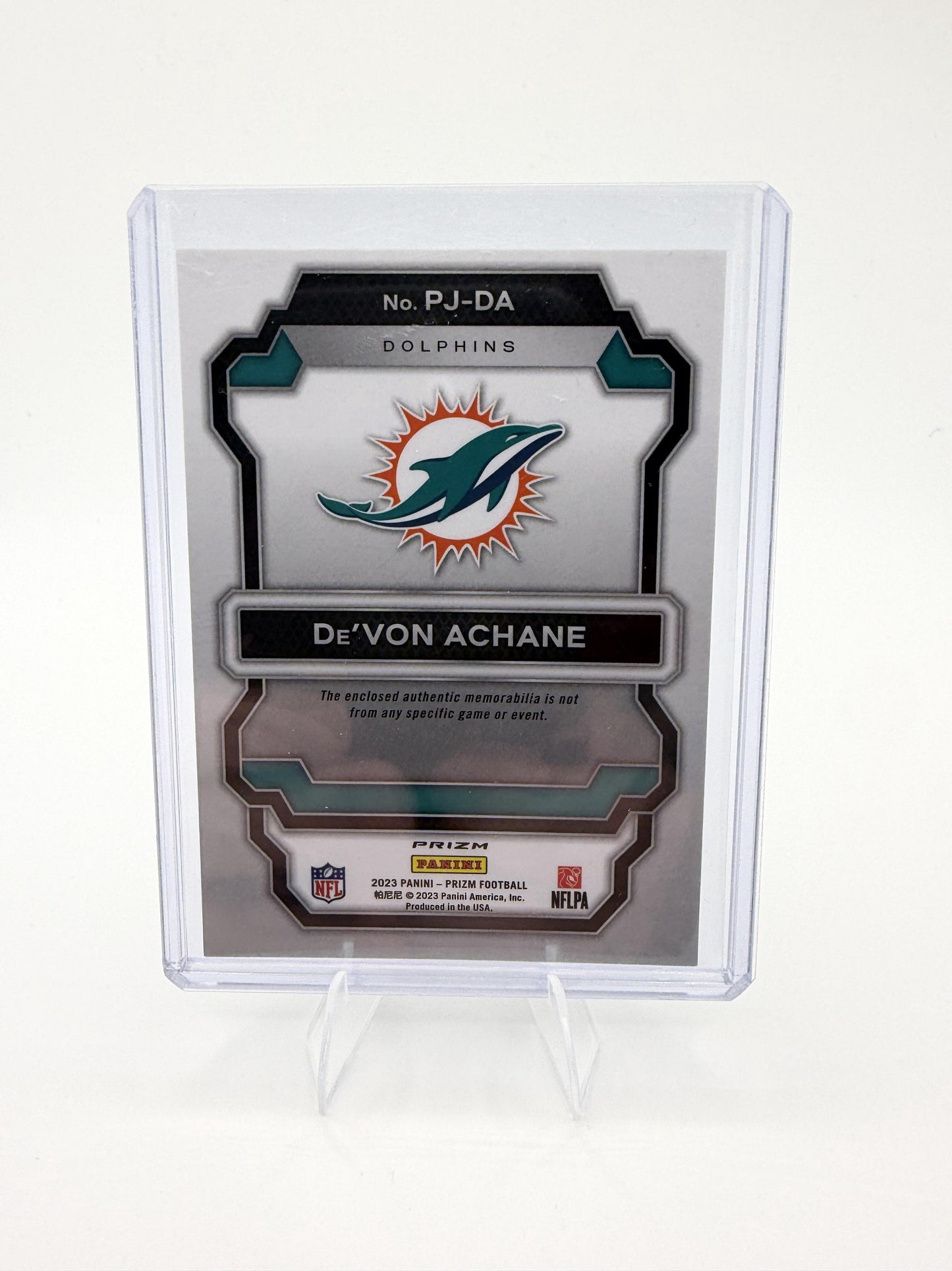 2023 Panini Prizm De'Von Achane Card Premier Jerseys Neon Green Pulsar  Dolphins