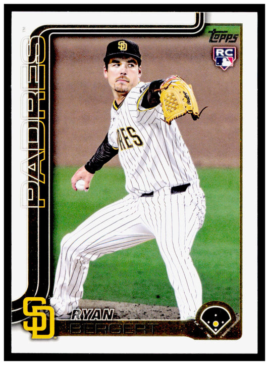 2025 Topps Update Ryan Bergert Card RC San Diego Padres #US295