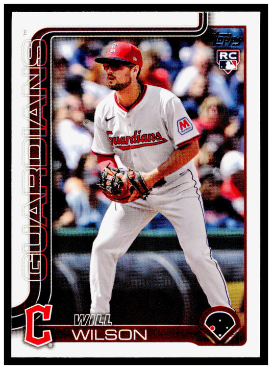 2025 Topps Update Will Wilson Card RC Cleveland Guardians #US255
