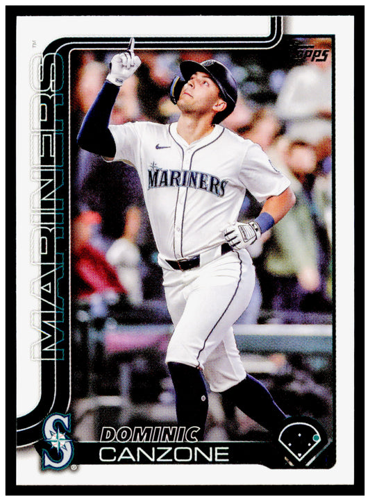 2025 Topps Update Dominic Canzone Card Seattle Mariners #US56