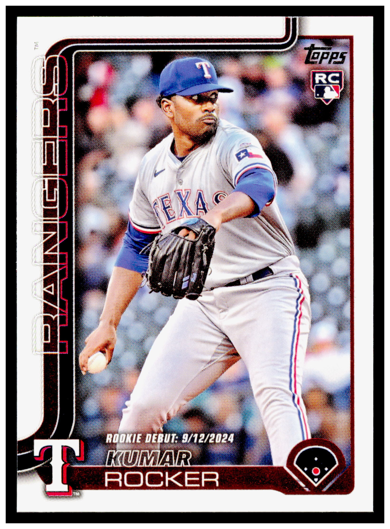 2025 Topps Update Kumar Rocker Card Texas Rangers #US264