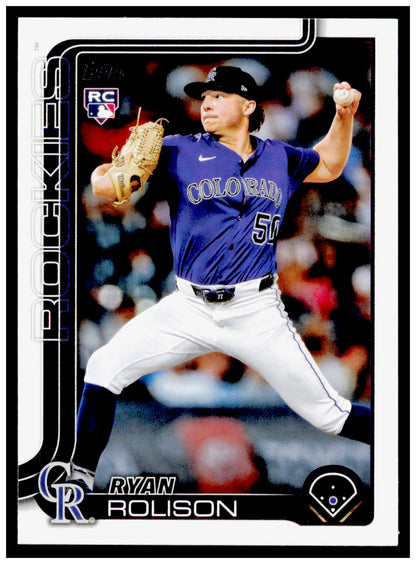 2025 Topps Update Ryan Rolison Card RC Colorado Rockies #US124