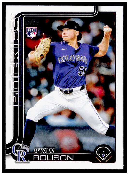 2025 Topps Update Ryan Rolison Card RC Colorado Rockies #US124