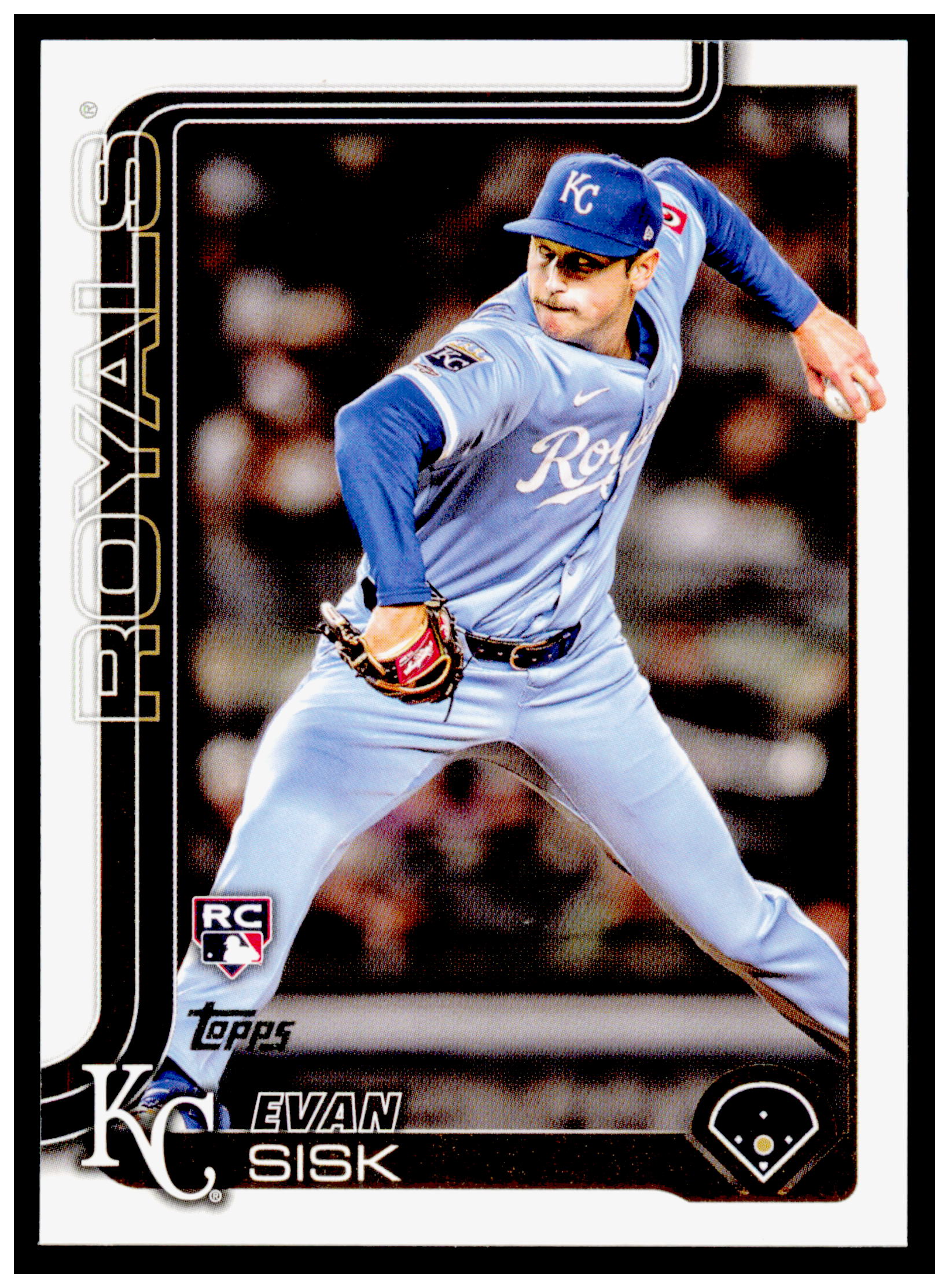 2025 Topps Update Evan Sisk Card RC Kansas City Royals #US176