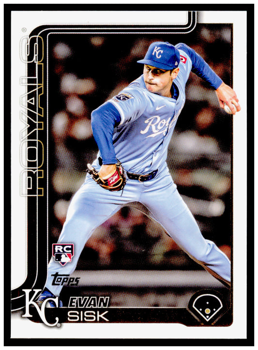 2025 Topps Update Evan Sisk Card RC Kansas City Royals #US176
