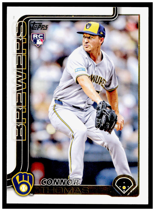 2025 Topps Update Connor Thomas Card RC Milwaukee Brewers #US63