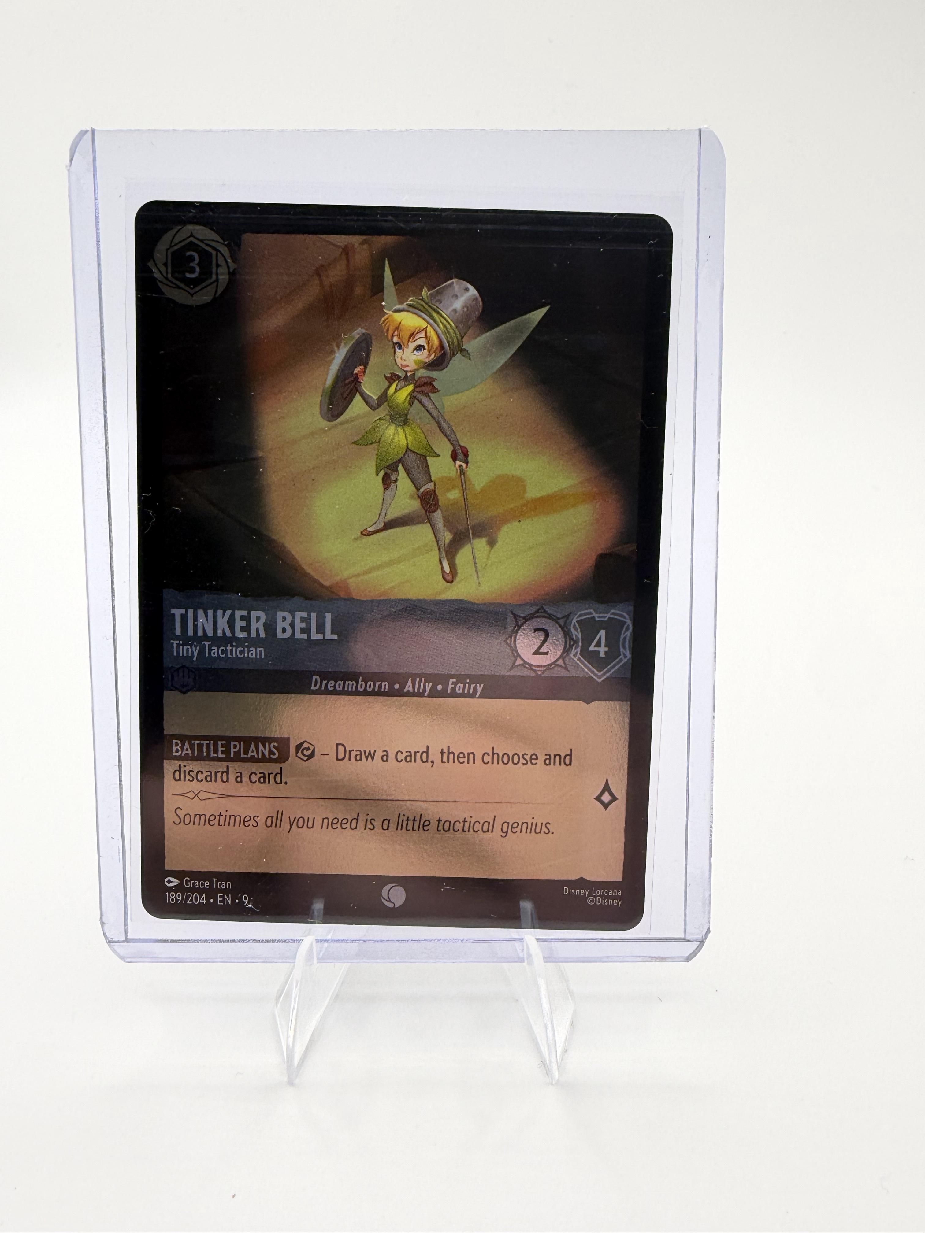 Disney Lorcana Tinker Bell Tiny Tactician 189/204 The First Chapter Steel