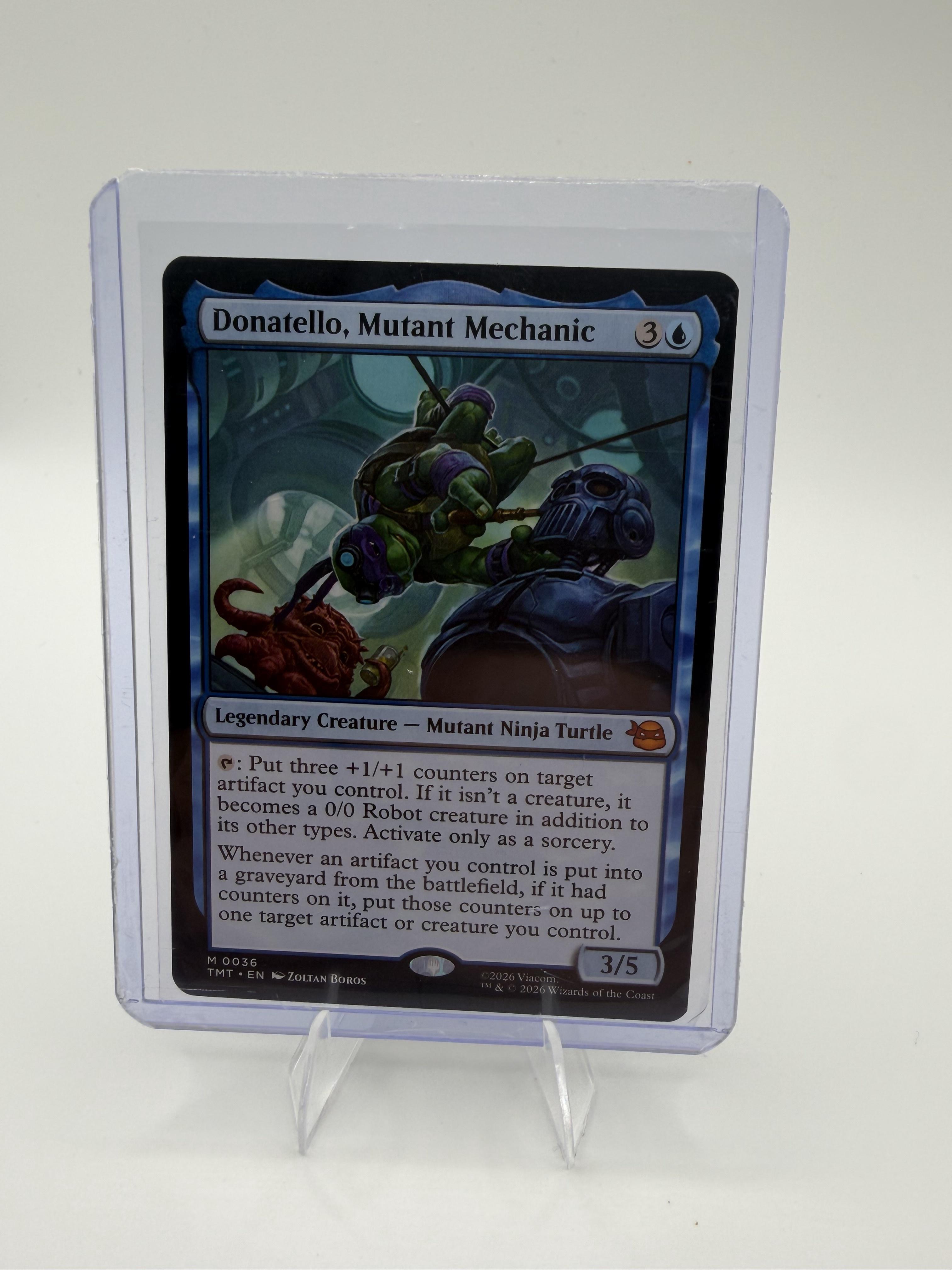 Magic Teenage Mutant Ninja Turtles Donatello, Mutant Mechanic Card Mythic #36