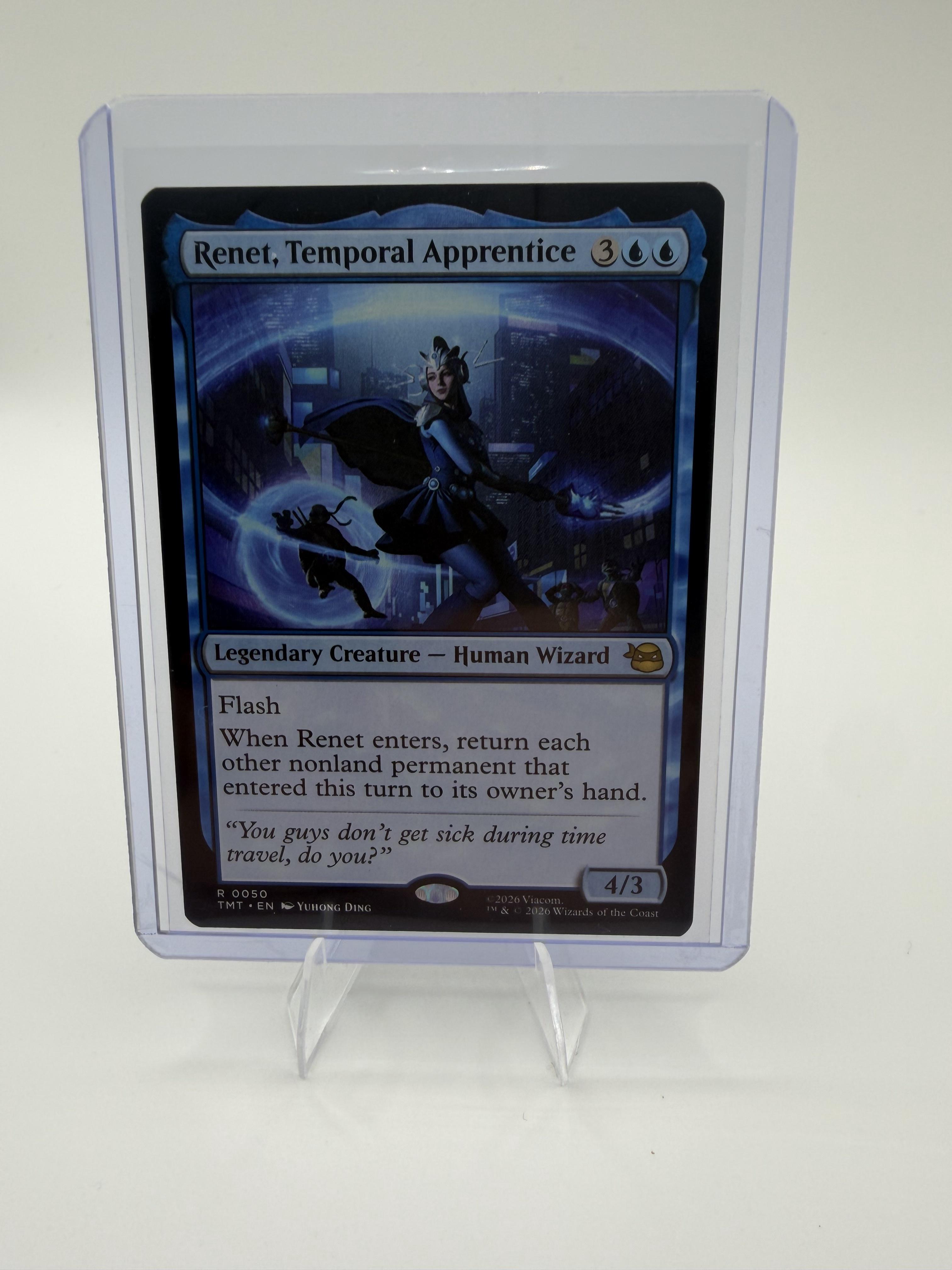 Magic MTG Renet Temporal Apprentice 0050 Teenage Mutant Ninja Turtles TMT Foil