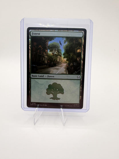 Magic MTG Forest 0198 Marvel Spider-Man Secret Lair Full Art Basic Land SPM EN