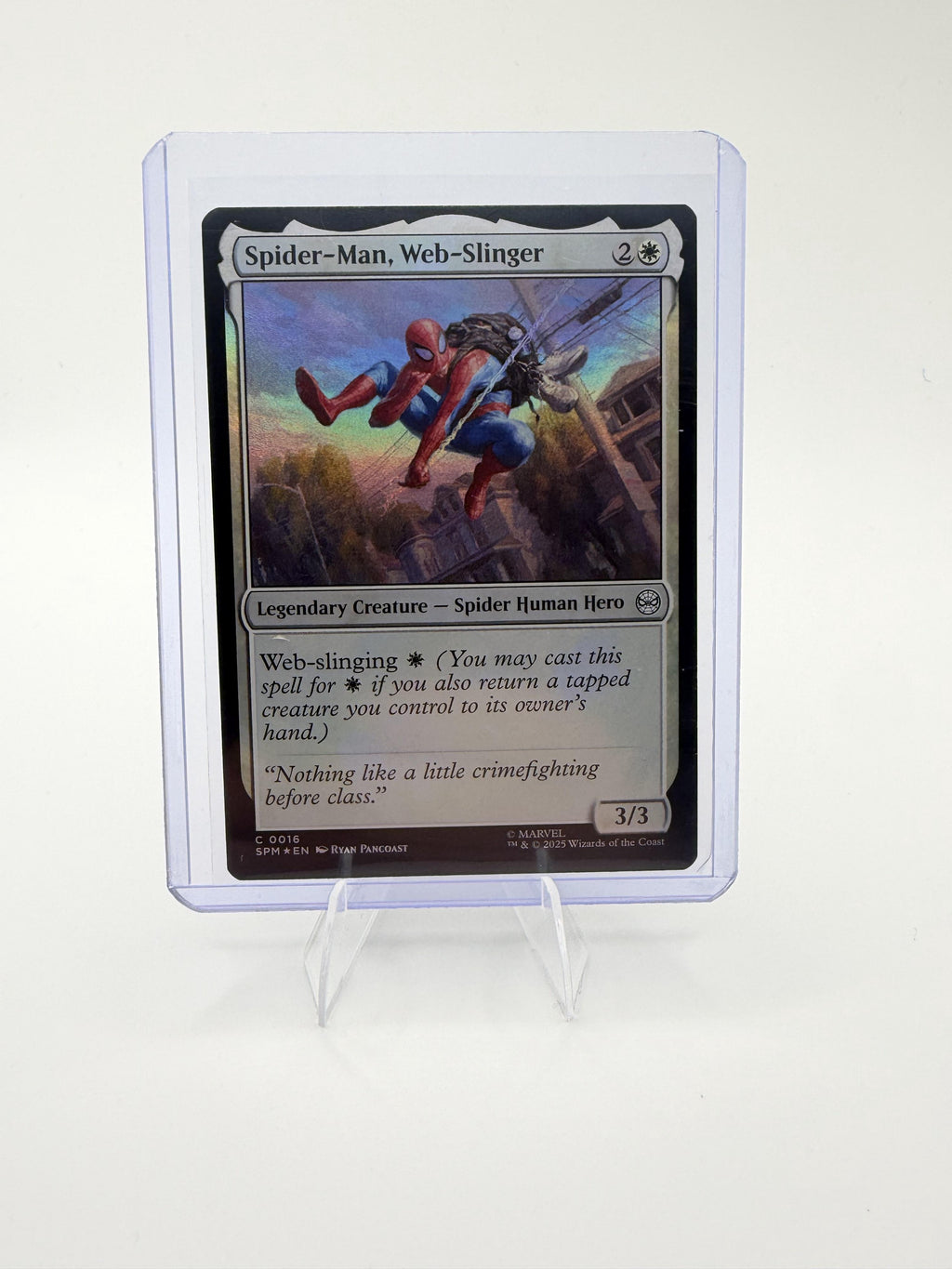 Magic MTG Spider-Man Web-Slinger 0016 Marvel Spider-Man Foil Legendary Creature