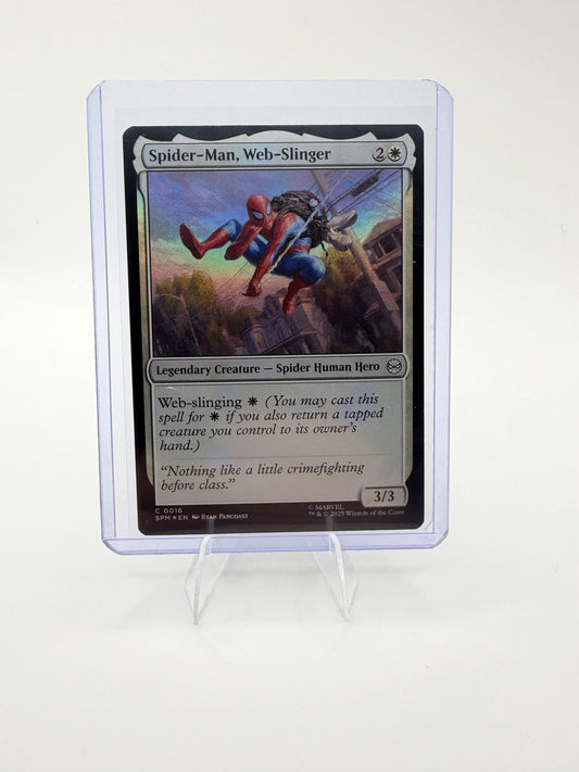 Magic MTG Spider-Man Web-Slinger 0016 Marvel Spider-Man Foil Legendary Creature