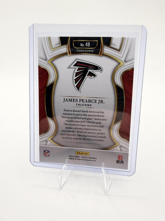 2025 Panini Select James Pearce Jr. Card Atlanta Falcons #48
