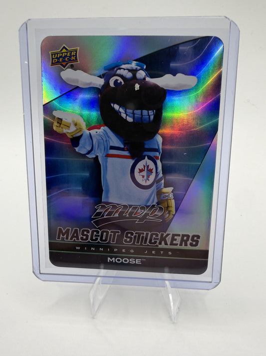 2025-26 Upper Deck MVP Mick E. Moose Card Mascot Stickers Winnipeg Jets #MS-29