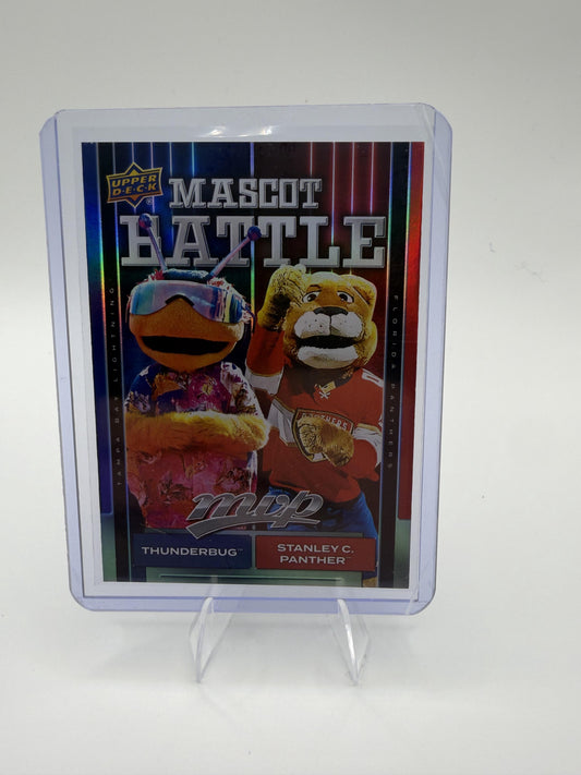 2025-26 Upper Deck MVP Thunderbug / Stanley C. Panther Card Mascot Battle #MB-5