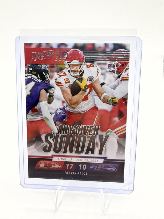 2024 Panini Prestige Travis Kelce Card Any Given Sunday Kansas City Chiefs