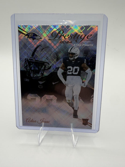 2024 Panini Prestige Adisa Isaac Card Diamond Xtra Points RC Ravens #341