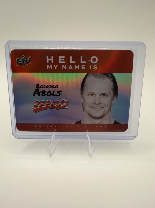 2025-26 Upper Deck MVP Rodrigo Abols Hello My Name Is Silver Script RC #HNI-10
