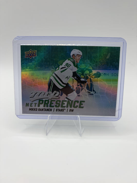 2025-26 Upper Deck MVP Mikko Rantanen Card Net Presence Dallas Stars #NP-7