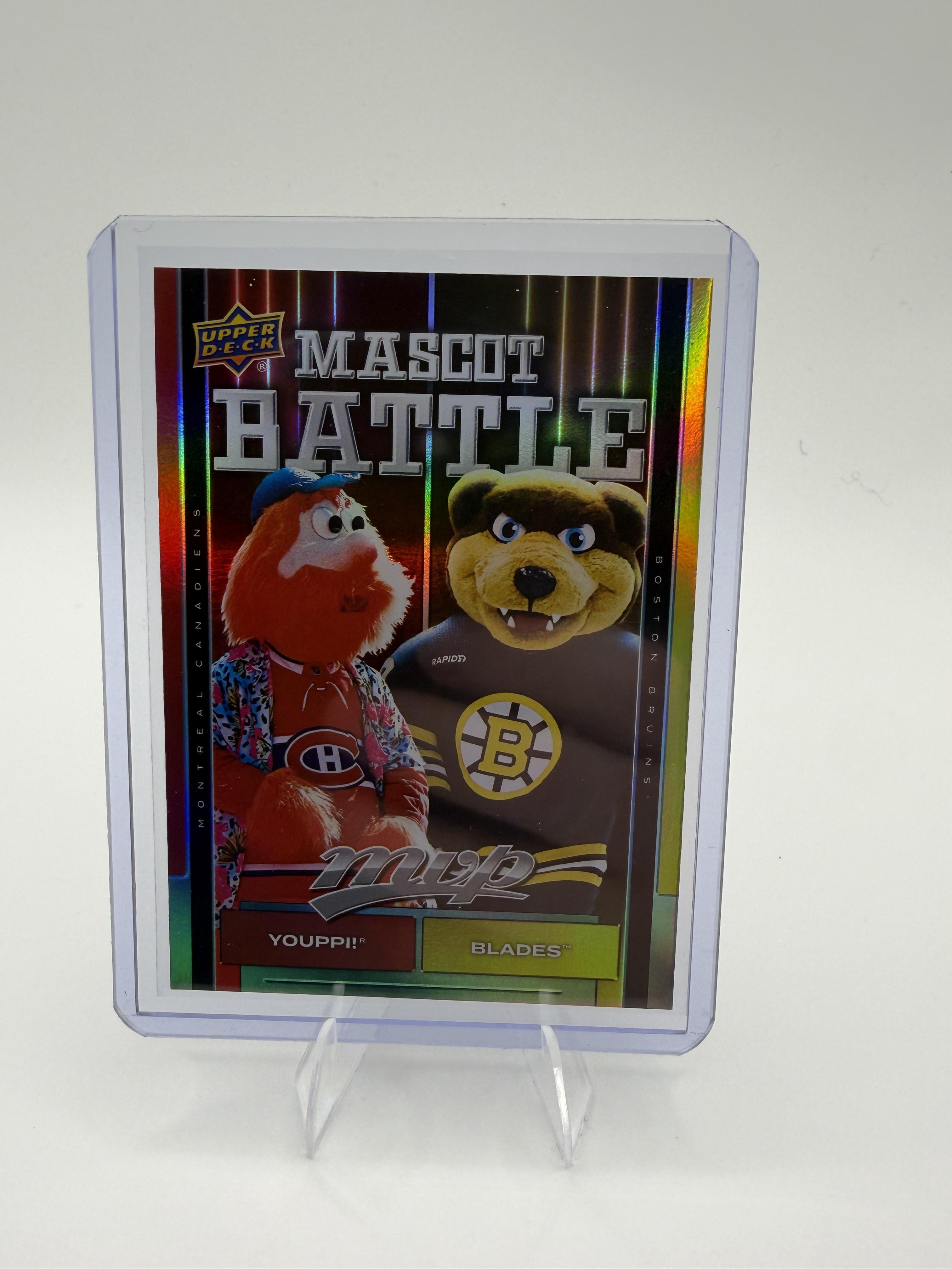 2025-26 Upper Deck MVP Youppi / Blades The Bruin Card Mascot Battle #MB-6